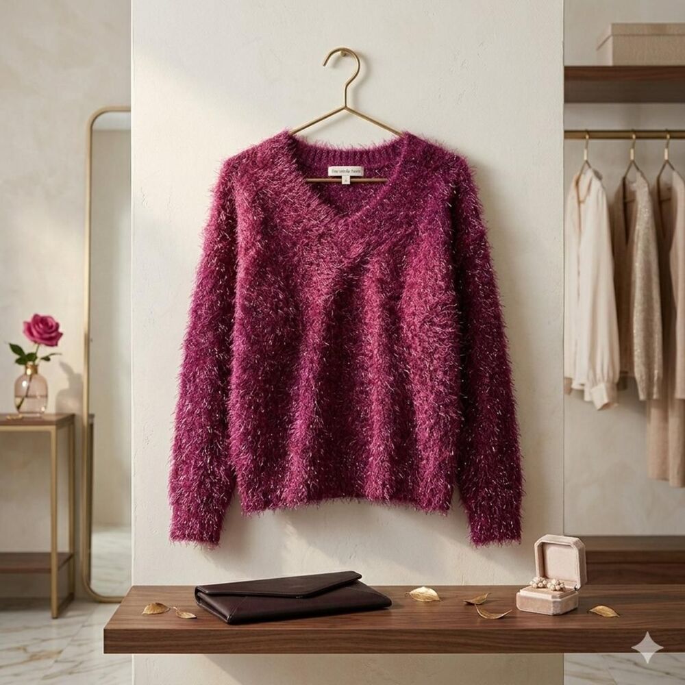 Unbranded Women's Pink and Purple Jumper